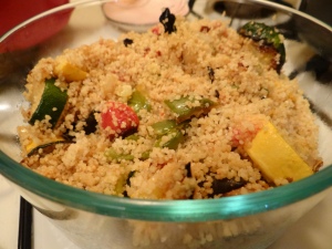 Couscous and roasted veggies